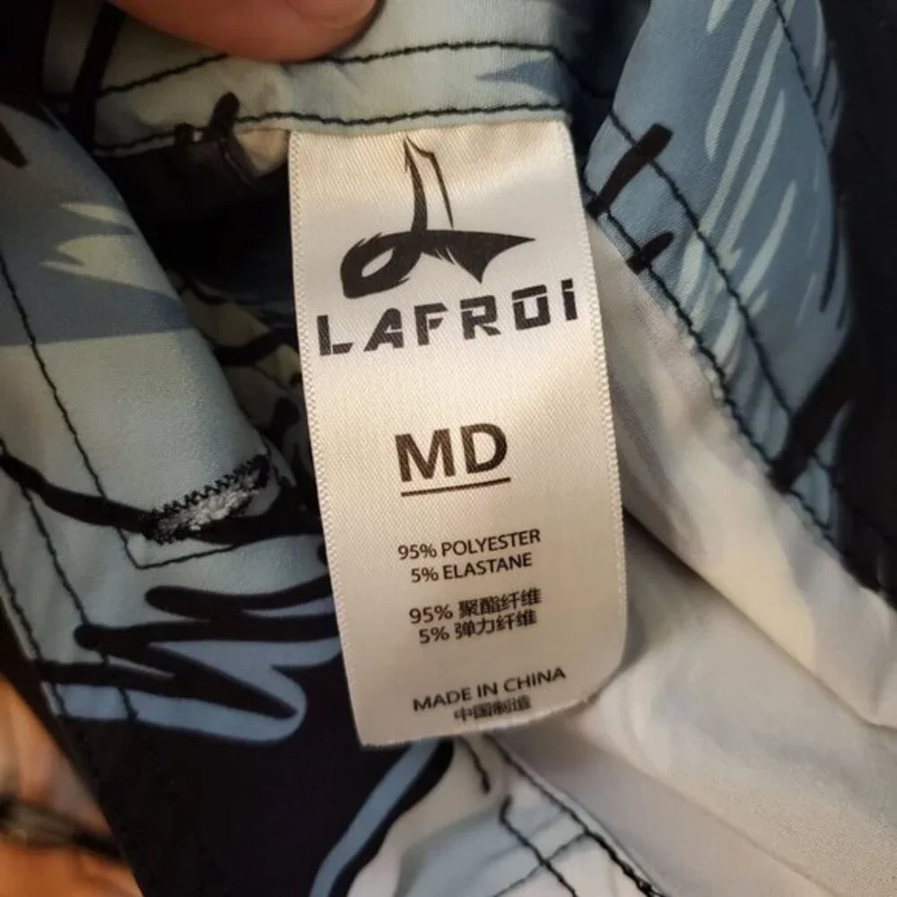 Lafroi Agile Men Swimwear M Gray Board Shorts Warewolf‎ Artwork Graphic